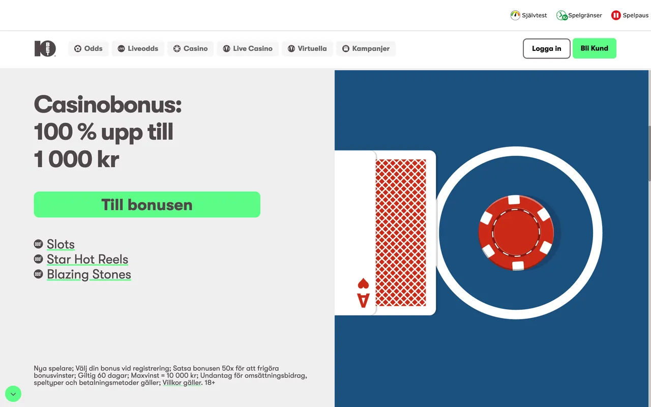 Casinolobbyn hos 10Bet